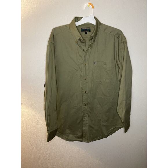 Vintage Colours by Alexander Julian Green Striped Button Up Shirt Size Large - Picture 5 of 7